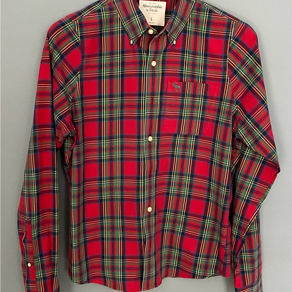 MEN’S ABERCROMBIE & FITCH LONG SLEEVE SHIRT SIZE LARGE